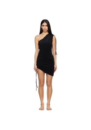BALMAIN Black Silhouette Shift Cover-Up Dress