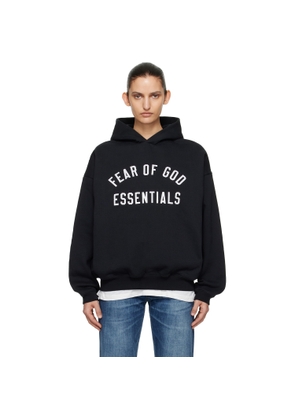 Fear of God ESSENTIALS Black Varsity 90s Hoodie
