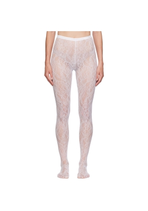 WARDROBE.NYC White Lace Tights