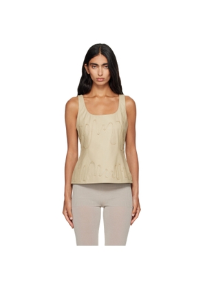 Paloma Wool Beige Fil Leather Top