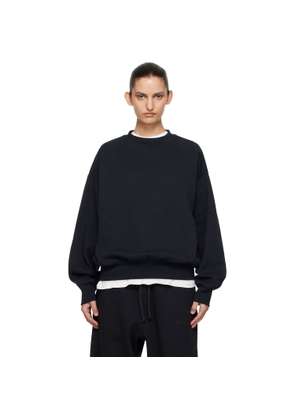 Fear of God ESSENTIALS Black Classic Crewneck Sweatshirt