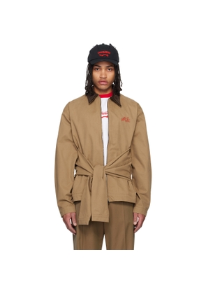 Charles Jeffrey LOVERBOY Tan Hug Jacket