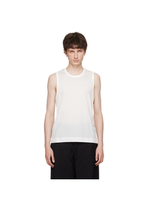 AMI Paris Off-White 'Ami de Coeur' Classic Fit Tank Top