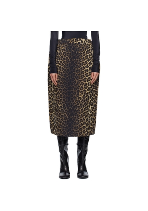 MARIE ADAM-LEENAERDT Black & Beige Rectangle Midi Skirt