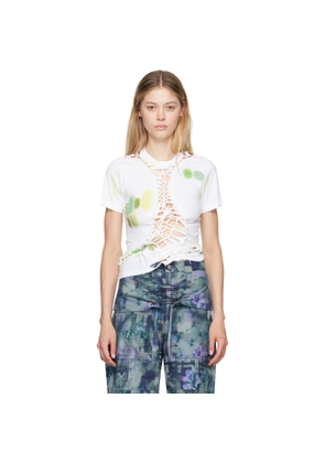 Collina Strada White & Green Tosh T-Shirt