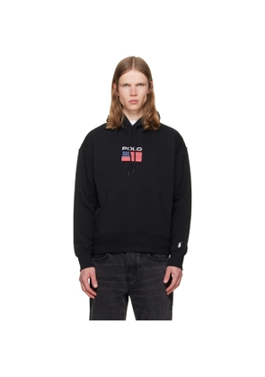 Polo Ralph Lauren Black Embroidered Logo Hoodie