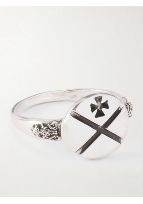 Enfants Riches Déprimés - X Sterling Silver Ring - Men - Silver - 7
