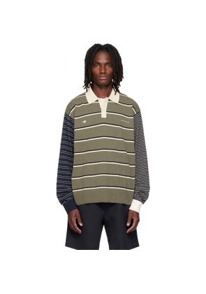 Song for the Mute Green adidas Edition 007 L/S Rugby Polo