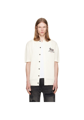 AMIRI Off-White 'AMIRI Studio' Mesh Knit Shirt
