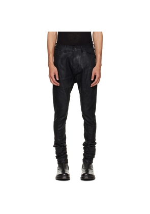Julius Black Coated Gazelle Skinny Jeans