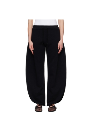 ALAÏA Black Petal Fleece Sweatpants
