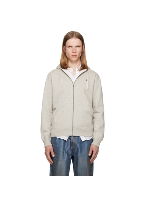 Polo Ralph Lauren Gray Fleece Full-Zip Hoodie