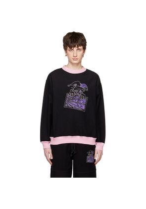 Rassvet Black Embroidered Clown Sweatshirt