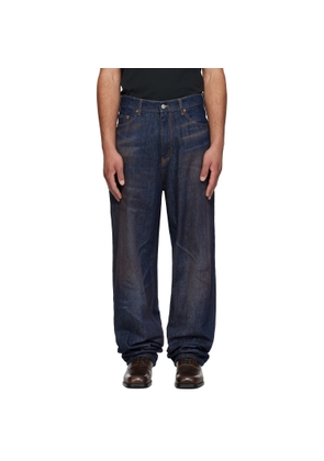 MM6 Maison Margiela Navy Faded Jeans