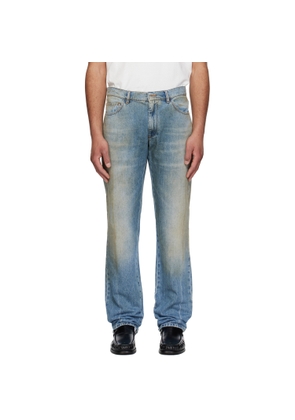 MM6 Maison Margiela Blue Faded Jeans