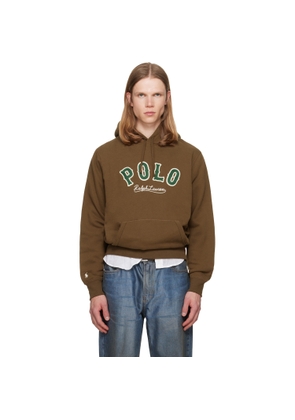 Polo Ralph Lauren Brown 'The RL Fleece' Western-Logo Hoodie