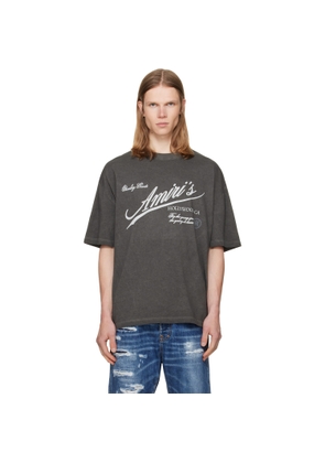 AMIRI Gray 'AMIRI Quality Goods' Oversized T-shirt