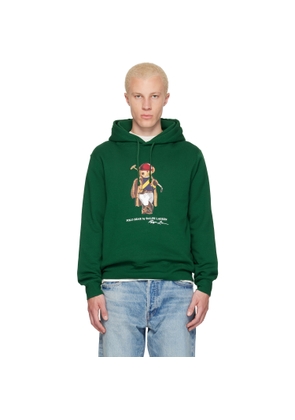 Polo Ralph Lauren Green Polo Bear Fleece Hoodie