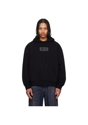 MM6 Maison Margiela Black Logo Patch Hoodie