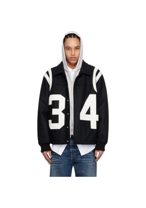 AMBUSH Black & White Varsity Bomber Jacket
