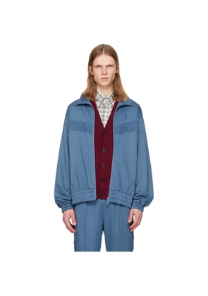 NEEDLES Navy Fringe Track Jacket