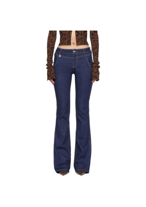 AMIRI Blue Raw Jeans