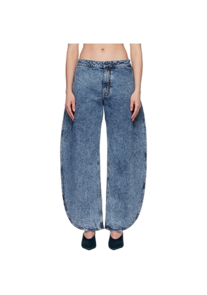 ALAÏA Blue Petal Jeans