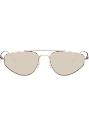 Jil Sander Silver Oliver Peoples 'Edition 5' Aviator Sunglasses