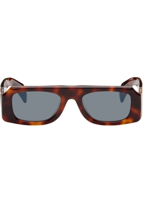 Jil Sander Brown Oliver Peoples 'Edition 4' Sculptural Sunglasses