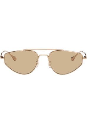 Jil Sander Gold Oliver Peoples 'Edition 5' Aviator Sunglasses