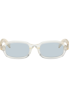 Prada Eyewear Transparent Iconic Metal Plaque Sunglasses