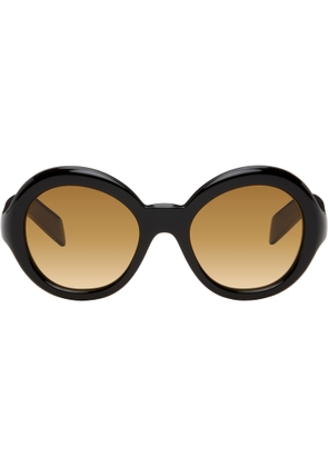 Prada Eyewear Black Round Sunglasses