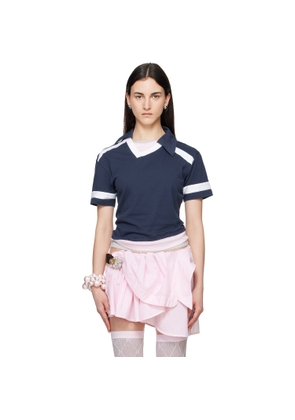August Barron Navy Tripple T-shirt