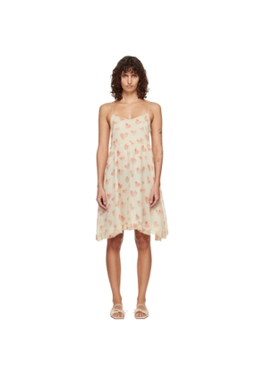 R13 Off-White Strappy Minidress