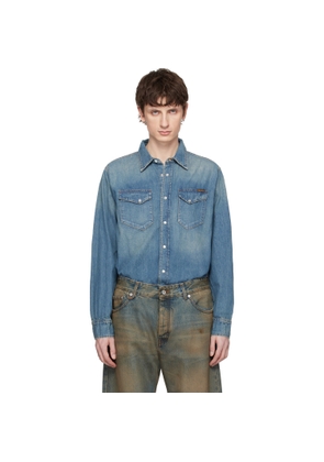 Nudie Jeans Blue Gunnar Denim Shirt