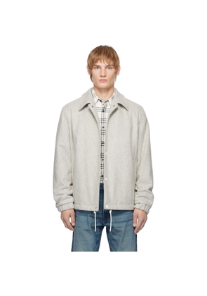Hugo Gray Regular-Fit Padded Coach Jacket