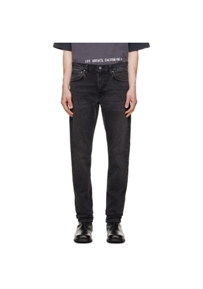 Nudie Jeans Black Lean Dean Jeans