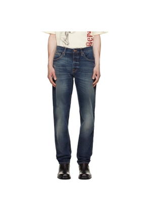 Nudie Jeans Navy Solid Ollie Jeans