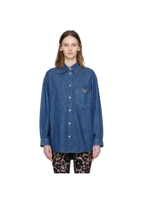 Valentino Navy Chambray Shirt