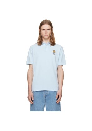 Polo Ralph Lauren Blue Classic Fit Polo Bear Mesh Polo