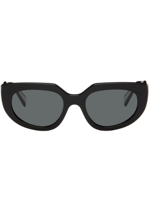 Prada Eyewear Black & White Cat-Eye Sunglasses