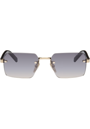 Prada Eyewear Black Rimless Sunglasses