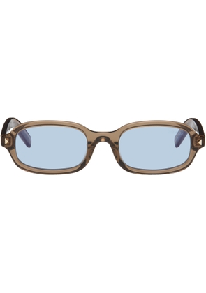 Prada Eyewear Brown Rectangular Sunglasses