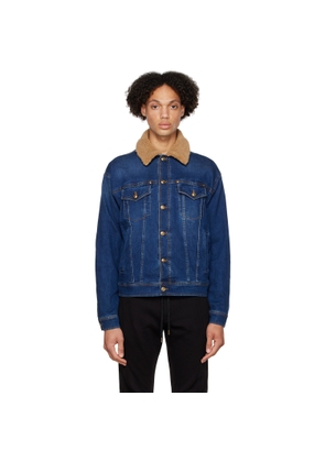 Versace Jeans Couture Blue Piece Number Denim Jacket