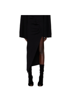 Rick Owens Black Rent Midi Skirt