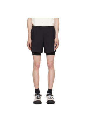 Satisfy Black Rippy Cordura 5 Trail Shorts