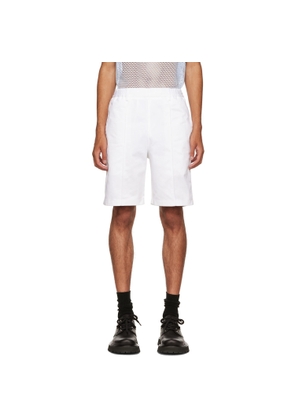 AMI Paris White Cotton Shorts