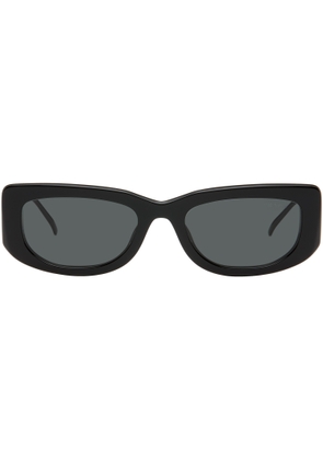 Prada Eyewear Black Triangle Logo Sunglasses