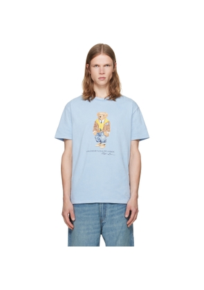 Polo Ralph Lauren Blue Classic Fit Polo Bear Jersey T-shirt
