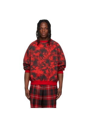 LU'U DAN SSENSE Exclusive Red Rose Burst Sweatshirt